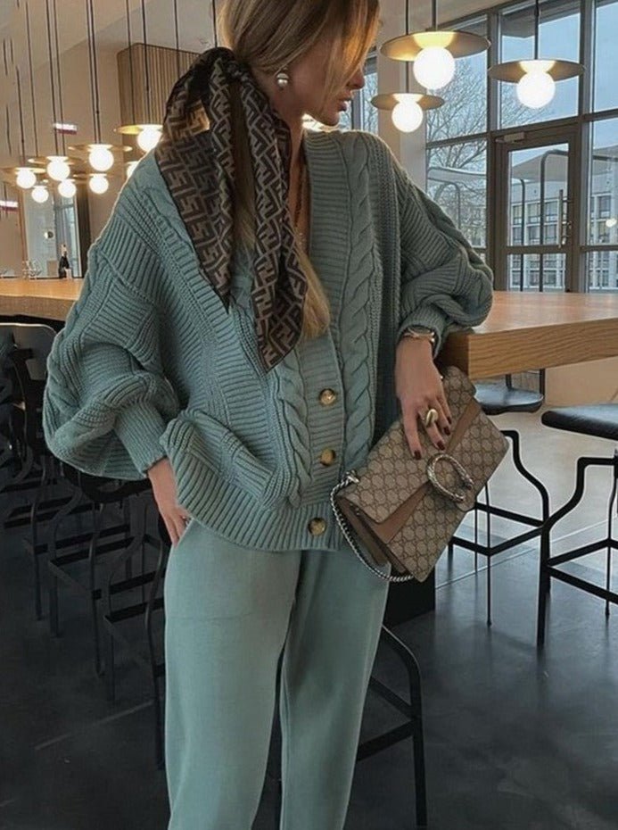 Daniela | Bequemes zweiteiliges Set – Eleganter Cardigan und Hose
