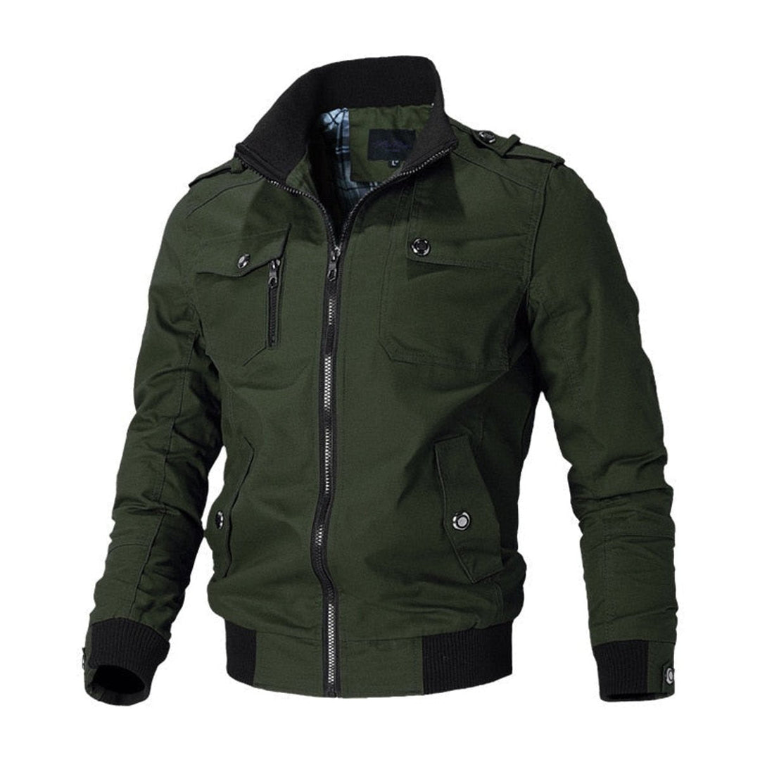 Simon | Military Men’s Bomber Jacket with Functional Utility Style