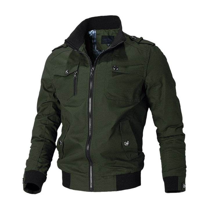Simon | Military Men’s Bomber Jacket with Functional Utility Style