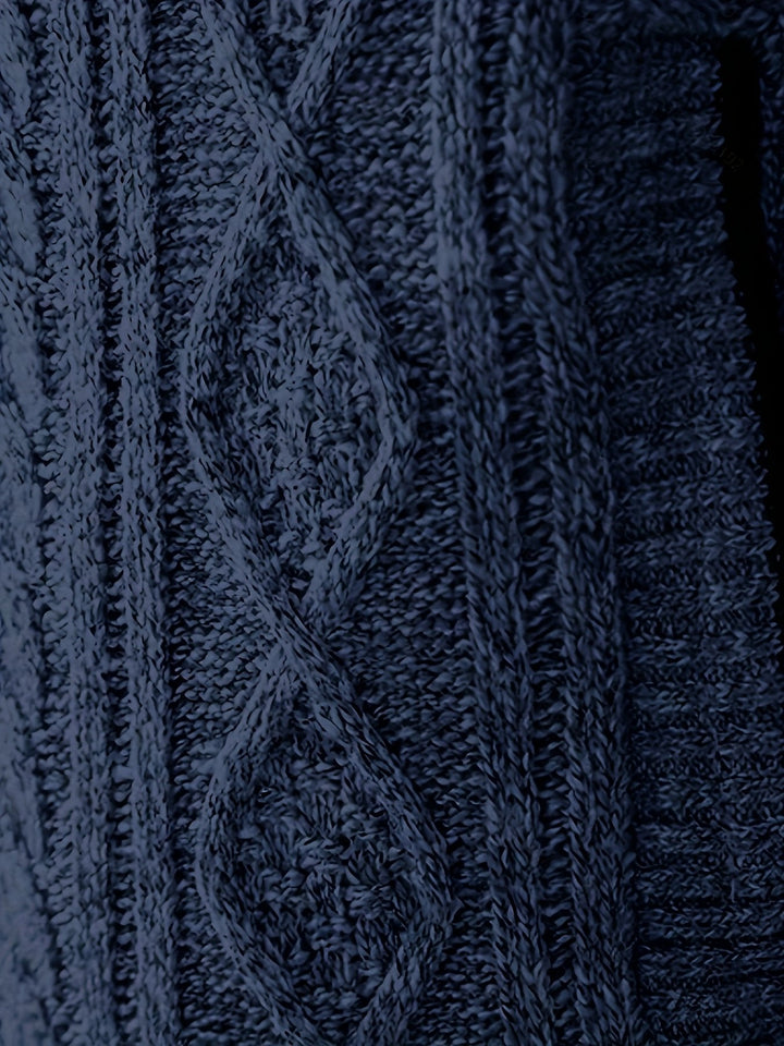 Walter | Full-Zip Cardigan – Textured Design for Men