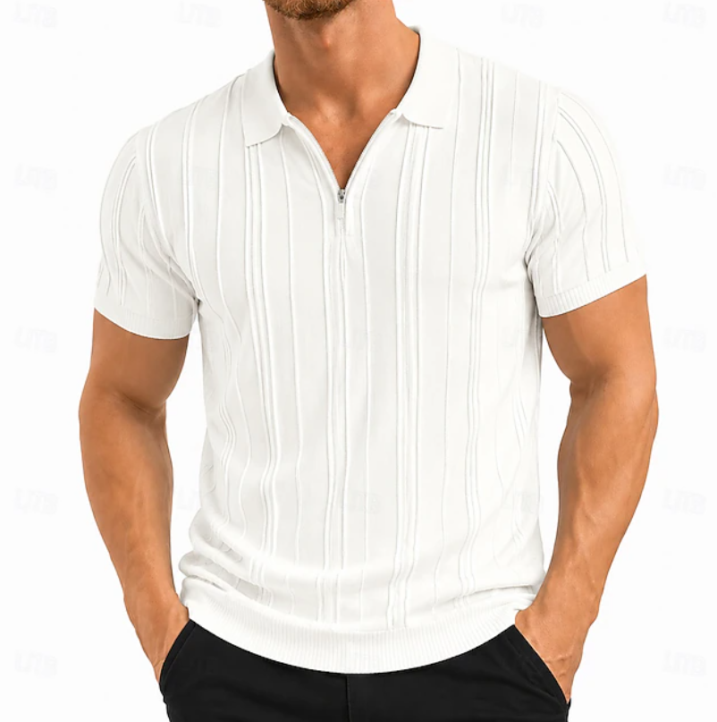 Warren | Polo-Shirt mit Struktur – Eleganter Slim Fit für Männer