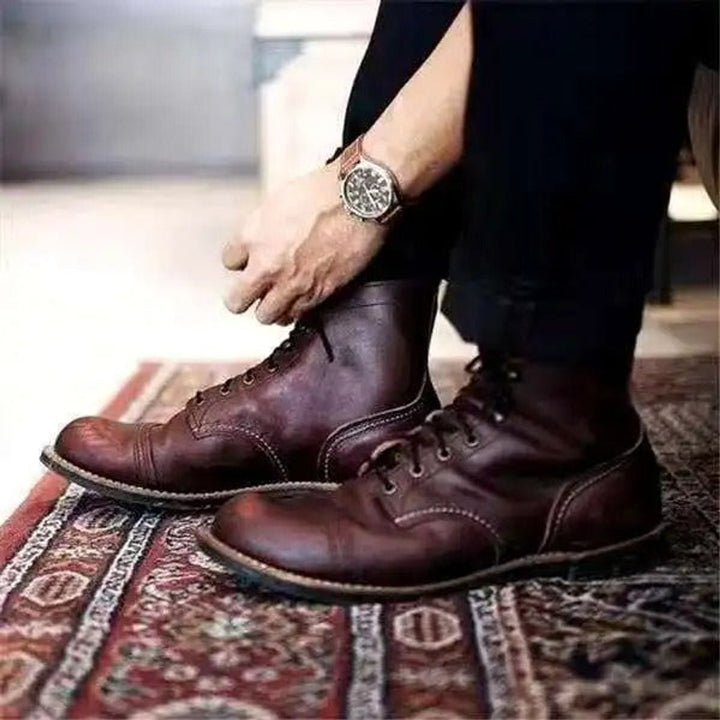 Tristan | Classic Cap-Toe Men’s Boots with Comfortable Foot Support