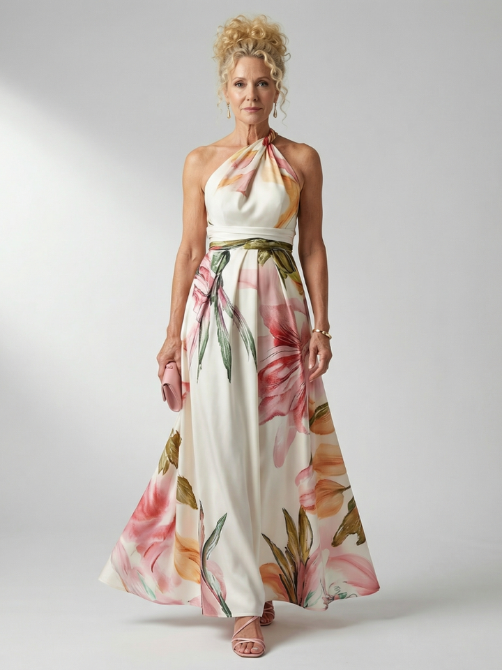 Amiel | Maxi Kleid – Luftiges Floral-Muster für Damen