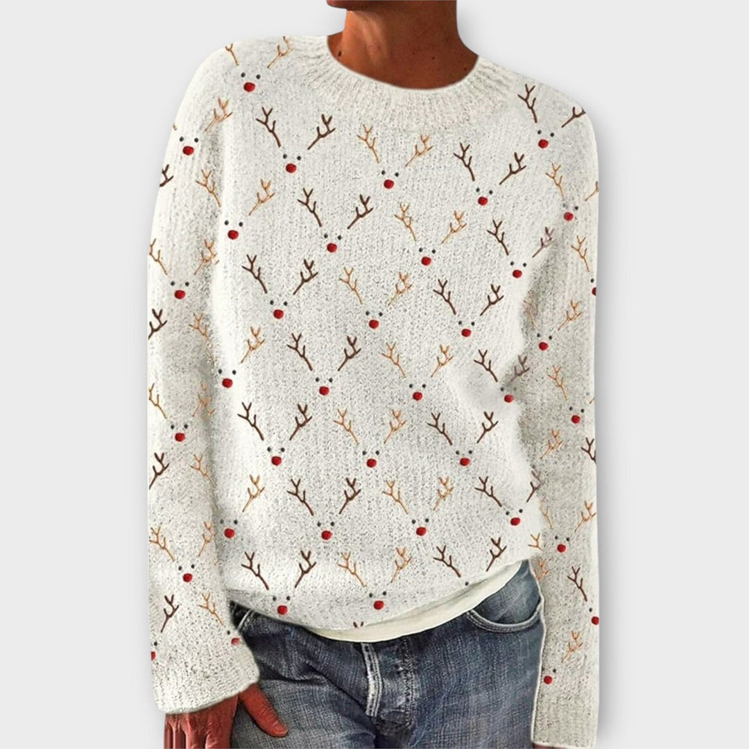Simone | Weihnachts-Pullover – Gemütlicher Strickstil für Frauen