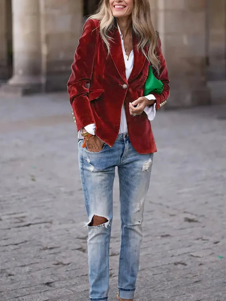 Sophie | Luxurious and Elegant Velvet Blazer