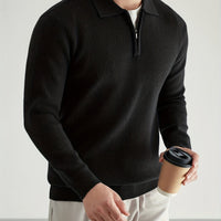 Alexander | Refined Quarter-Zip Polo Sweater for Everyday Wear