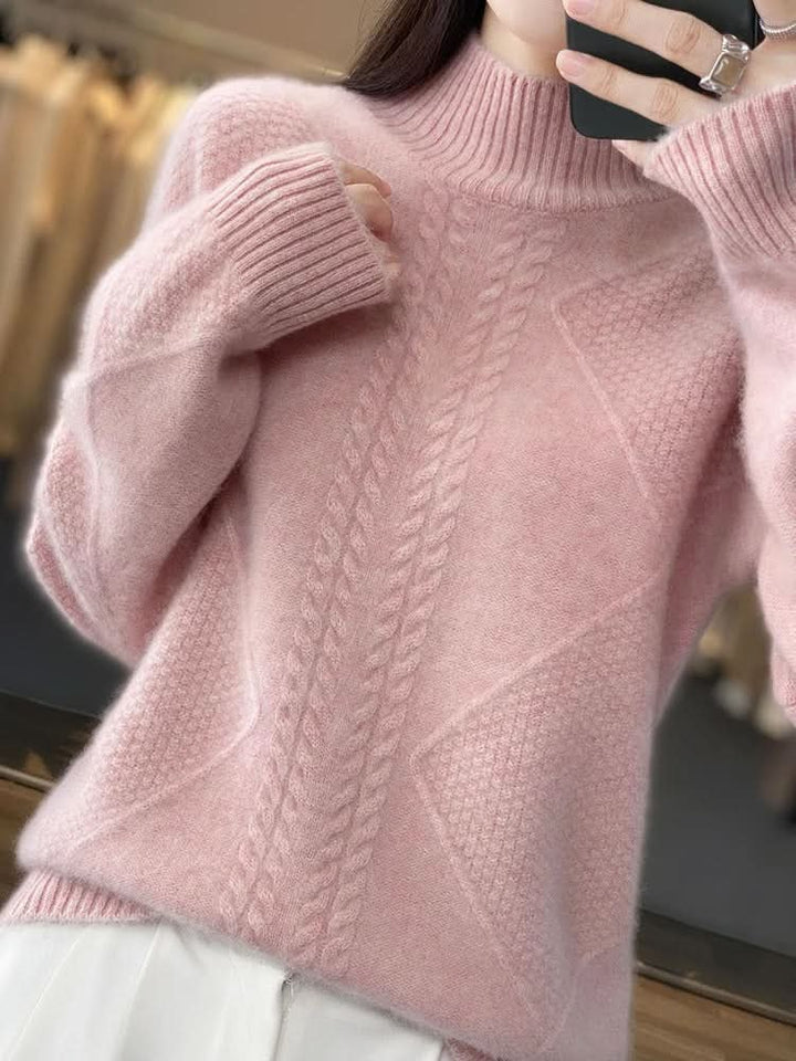 Arielle | Cashmere Sweater – Luxuriöser Turtleneck Stil für Frauen