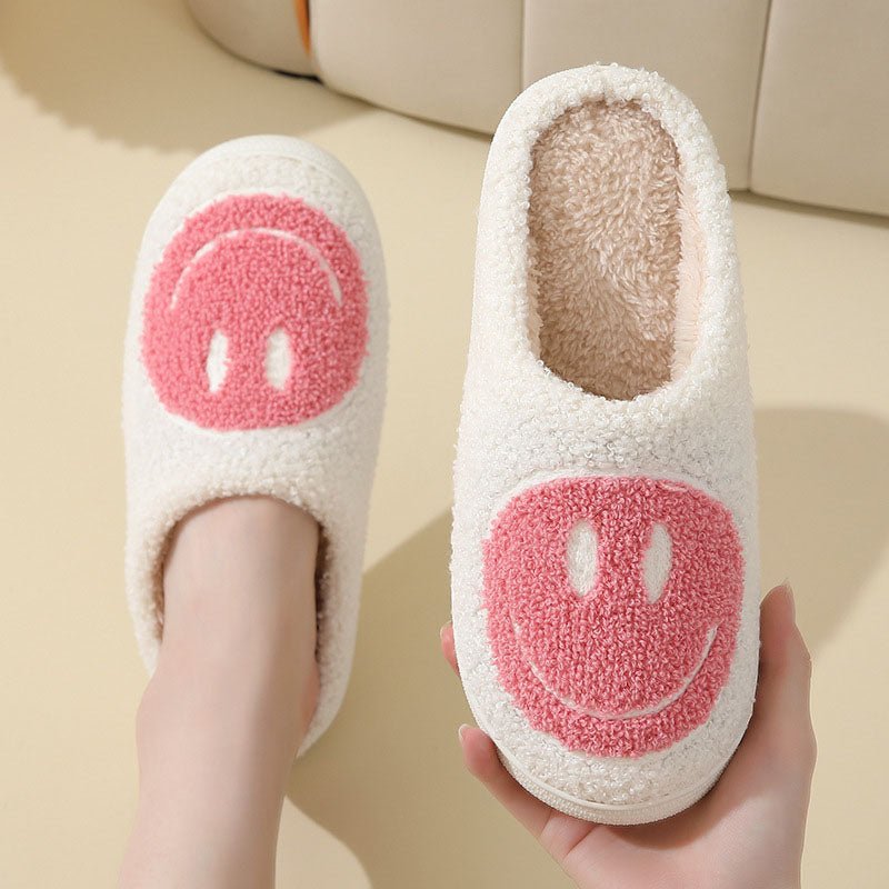 Carlo | Unisex-Hausschuhe – Komfortable Smiley-Design Slipper