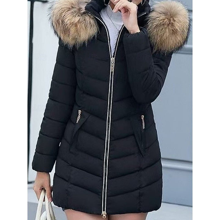 Gwendolyn | Winter Parka mit Kapuze – Eleganter, Gequilteter Style