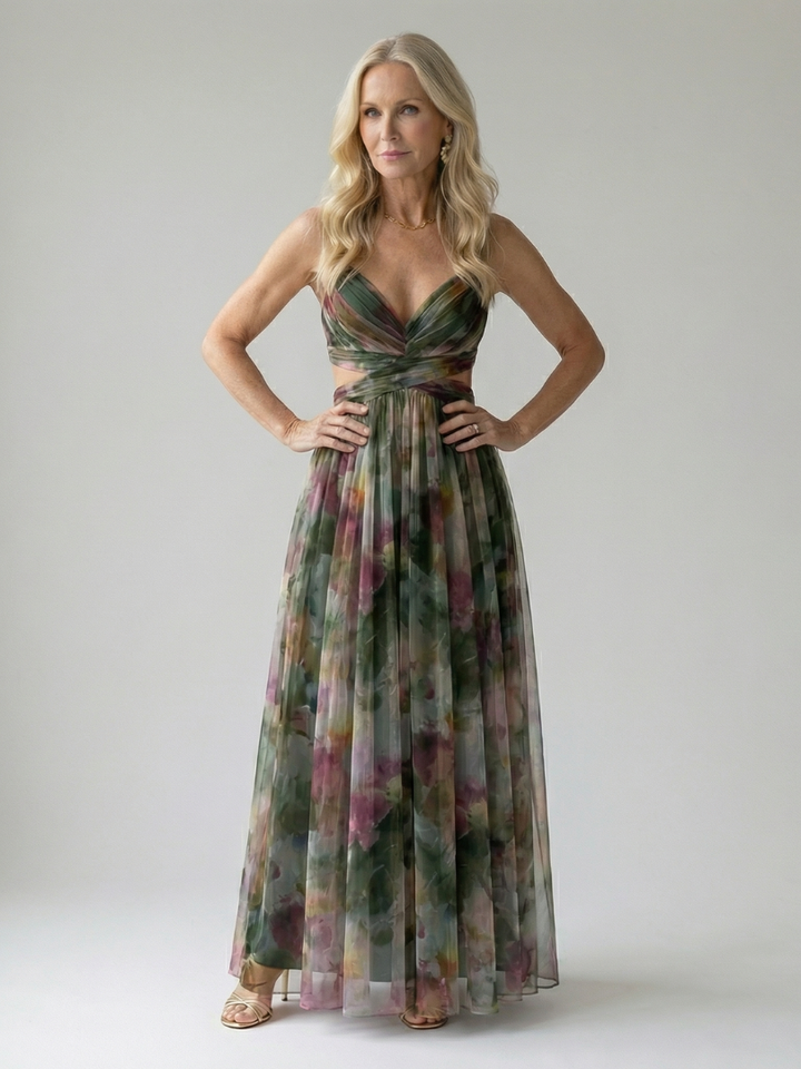 Isel | Maxi Kleid – Leichtes Wickeldesign für Frauen