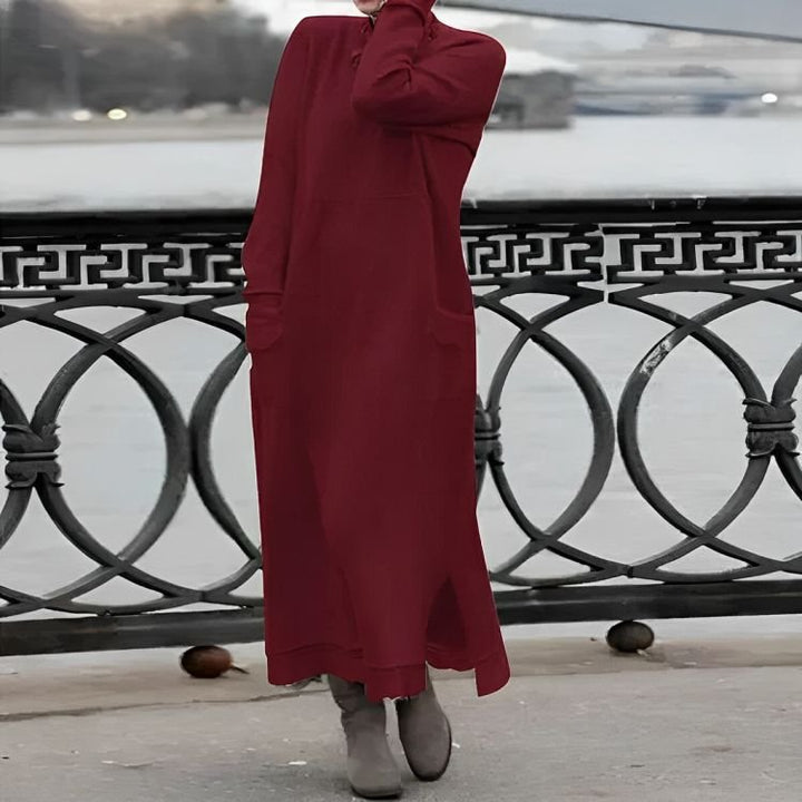 Mara | Strick Maxi Kleid – Gemütlicher, Übergroßer Stil für Frauen