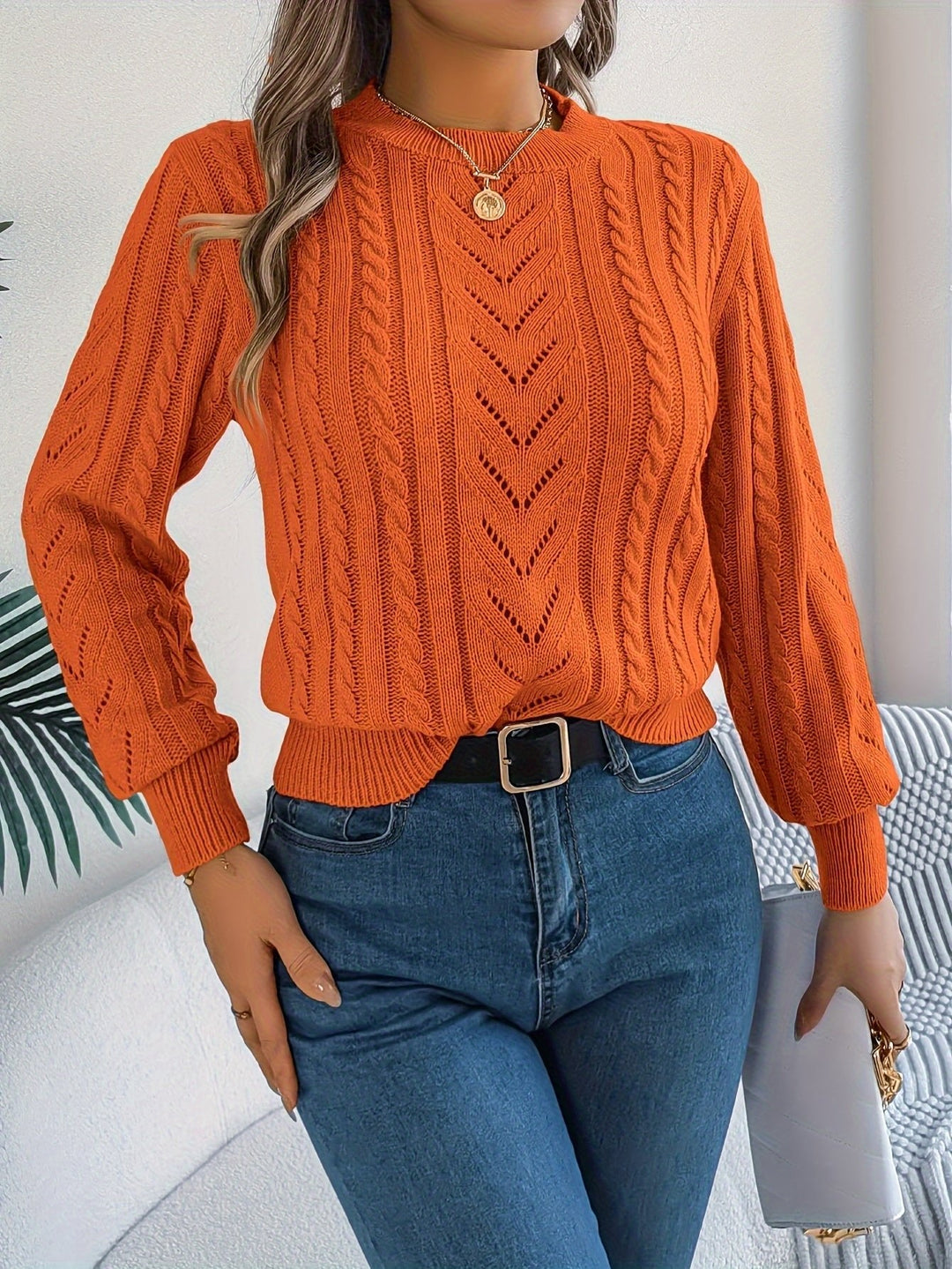 Blythe | Strickpullover mit Kabelmuster