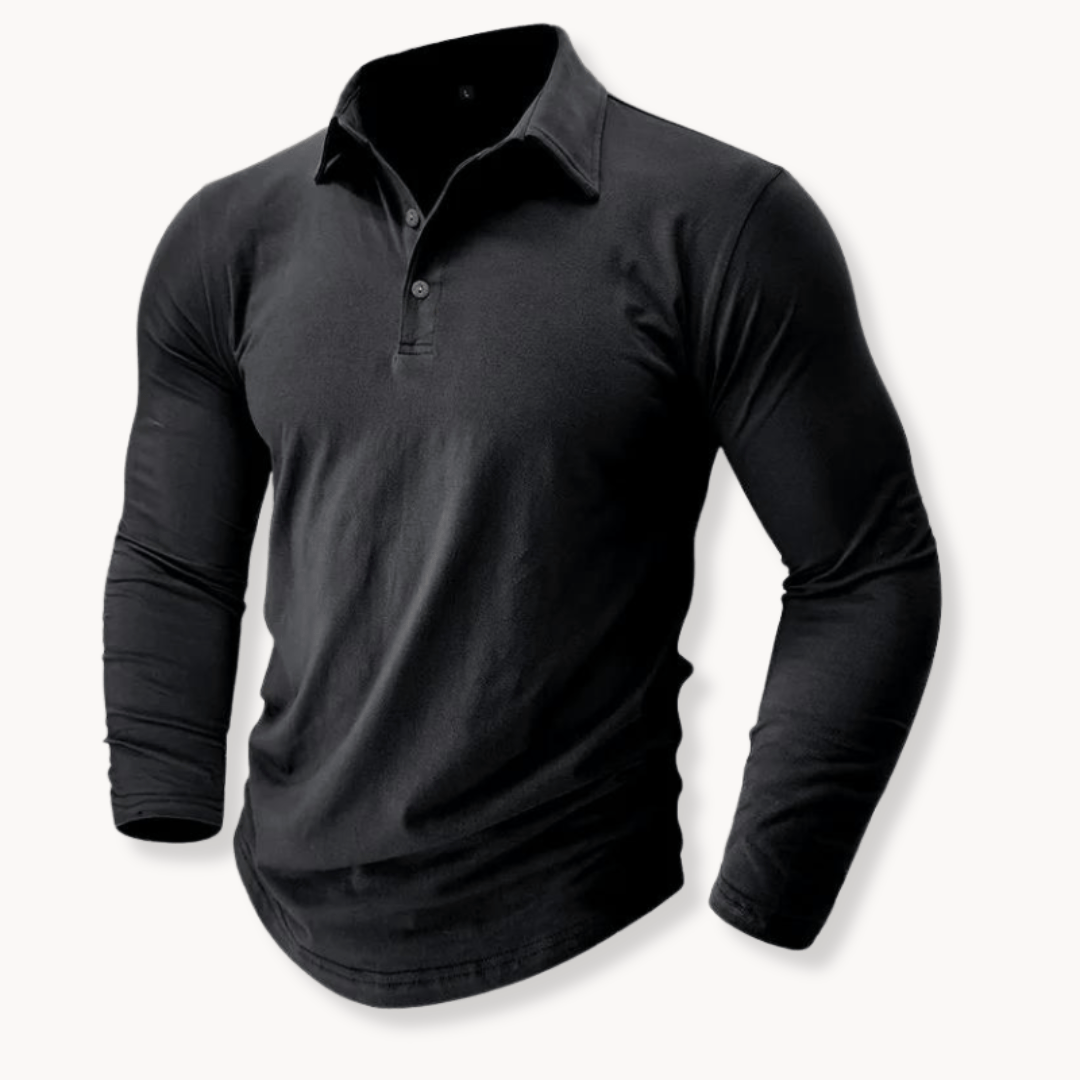 Andrei | Langarm Poloshirt – Casual Stil für Herren