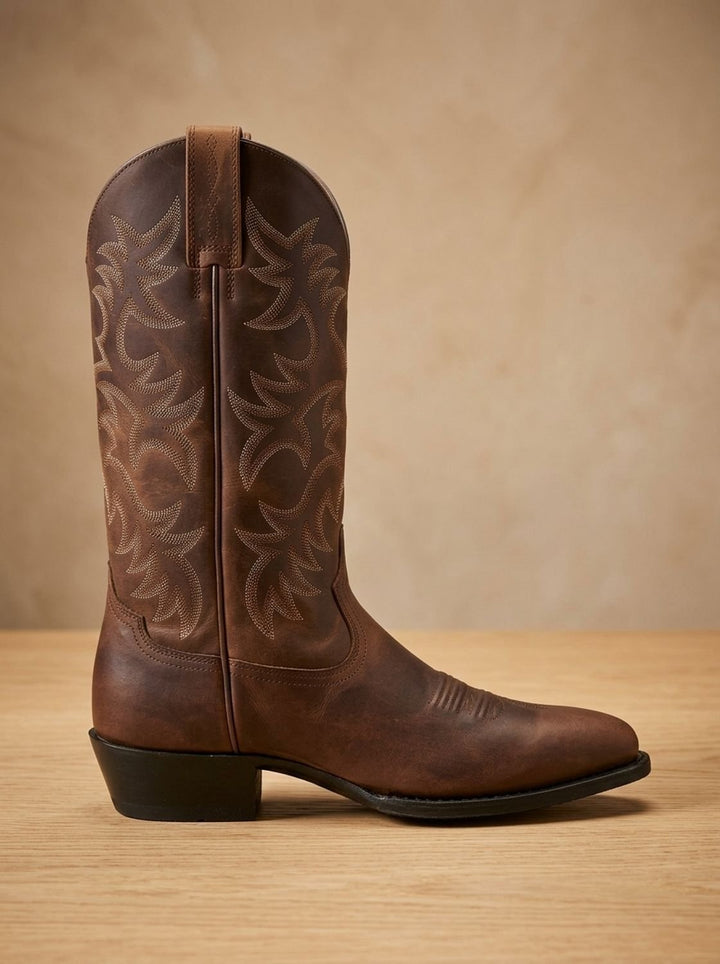 Elfriede | Cowboy Boots – Bestickte Mid-Calf Stiefel für Damen