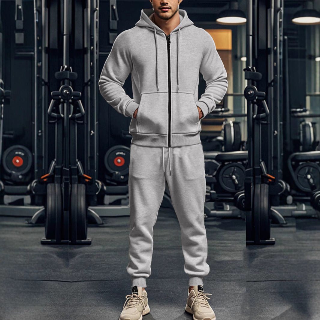 Drune | Herren Trainingsanzug mit Kapuze und Reißverschluss