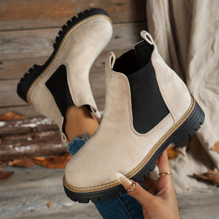 Yvonne | Moderne Und Elegante Chelsea-Plateau-Stiefeletten