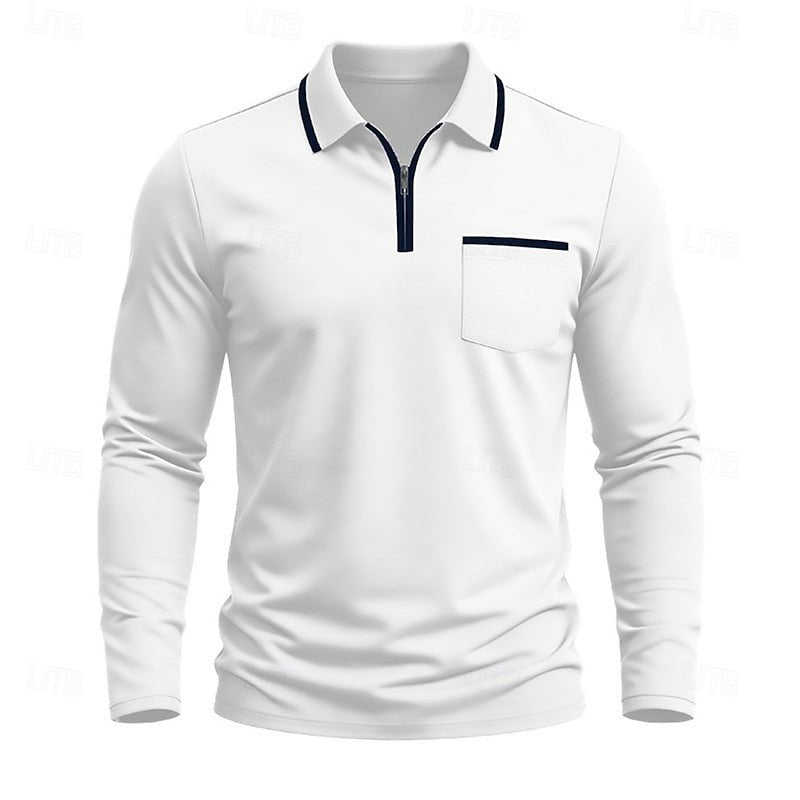 Maurice | Quarter-Zip Polo-Shirt – Eleganter, Modern Fit für Herren