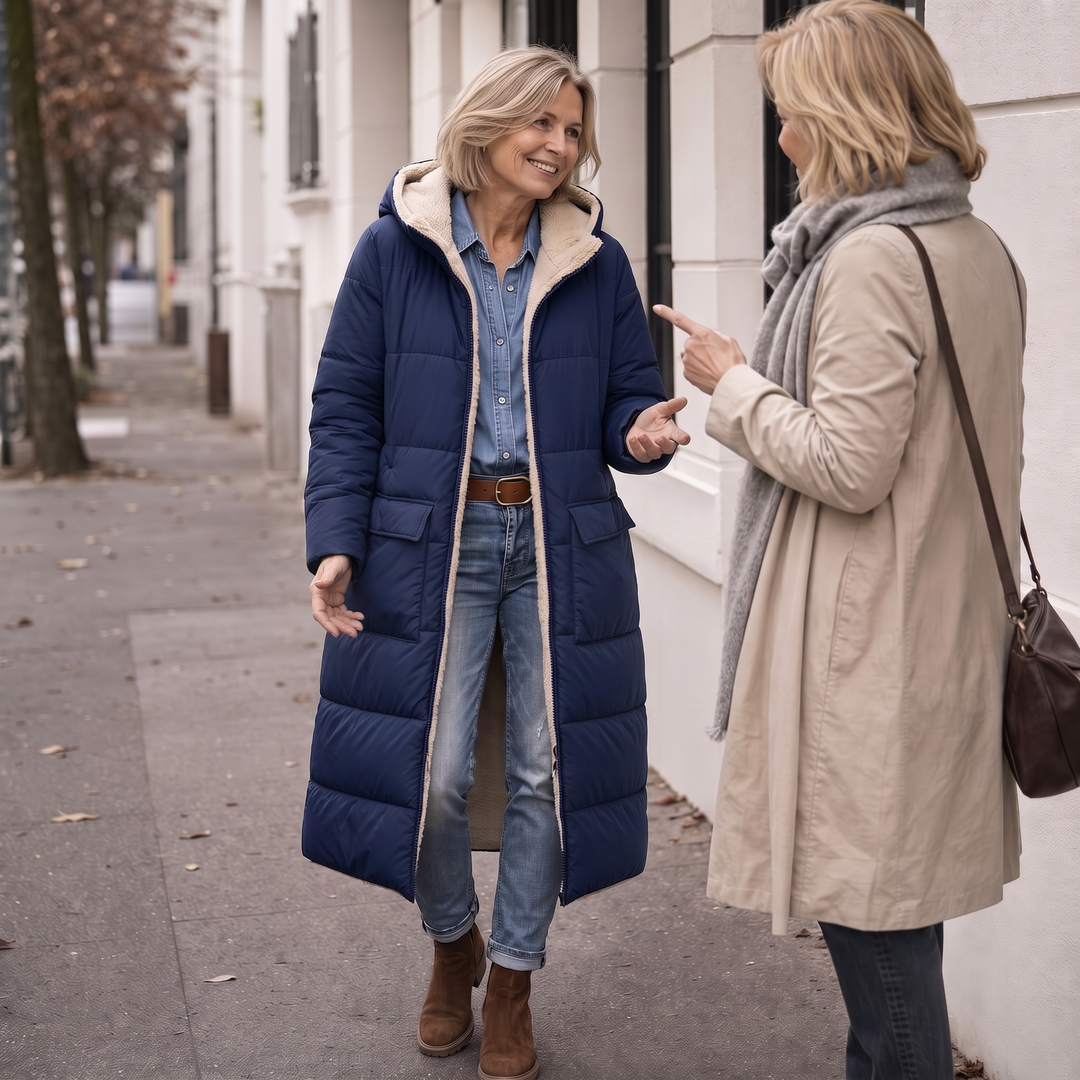 Veluna | Wendbarer Wintermantel – Stilvoll und Warm für Frauen