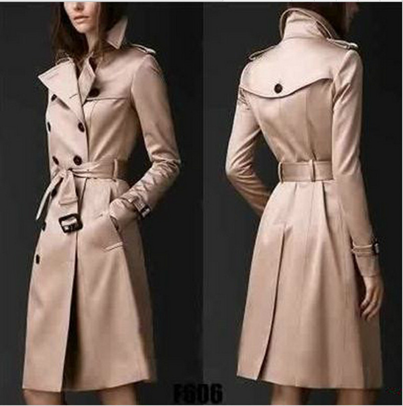Isabella | Elegant Double-Breasted Trench Coat with Classic Charm