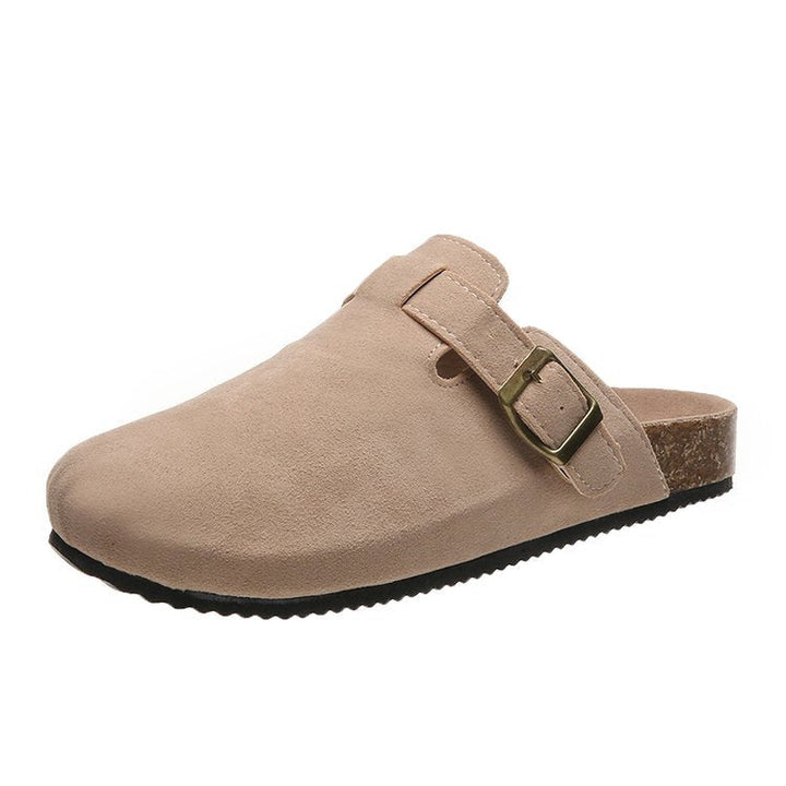 Mathilde | Elegant and Stylish Leather Buckle Mules