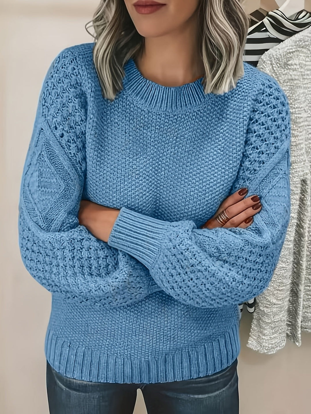 Bonnie | Lantern-Sleeve Sweater für jeden Tag