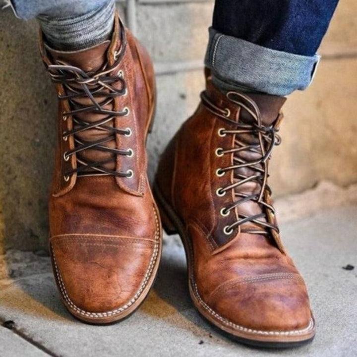 Tristan | Classic Cap-Toe Men’s Boots with Comfortable Foot Support