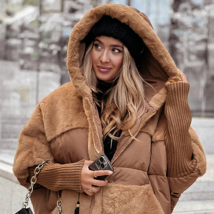 Cozevia | Oversized Quilted Hooded Jacket für Damen