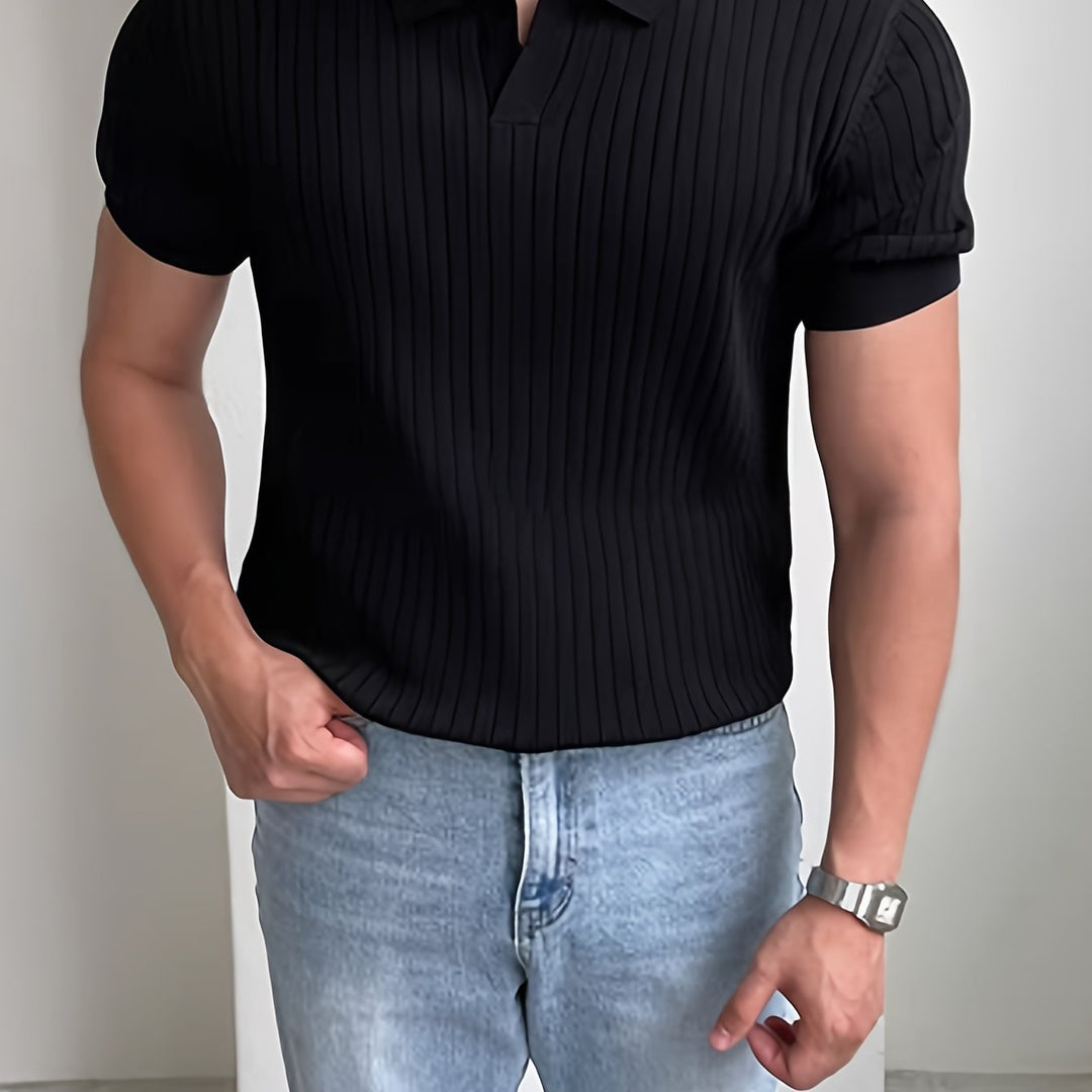Cameron | Texturiertes Polo-Shirt – Eleganter Schnitt für Männer