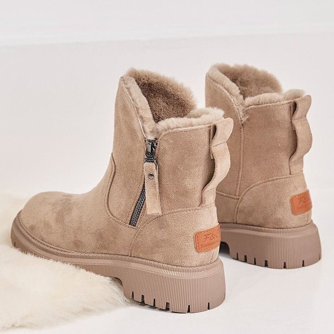 Kerstin | Gemütliche Und Elegante Rauleder Stiefeletten
