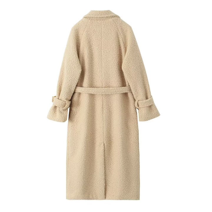 Drune | Langer Teddy-Mantel – Warm und Modern für Damen