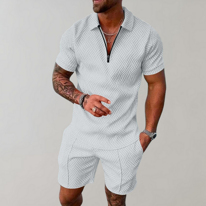 Dylan | Polo Shirt und Shorts Set für Herren – Modernes Design