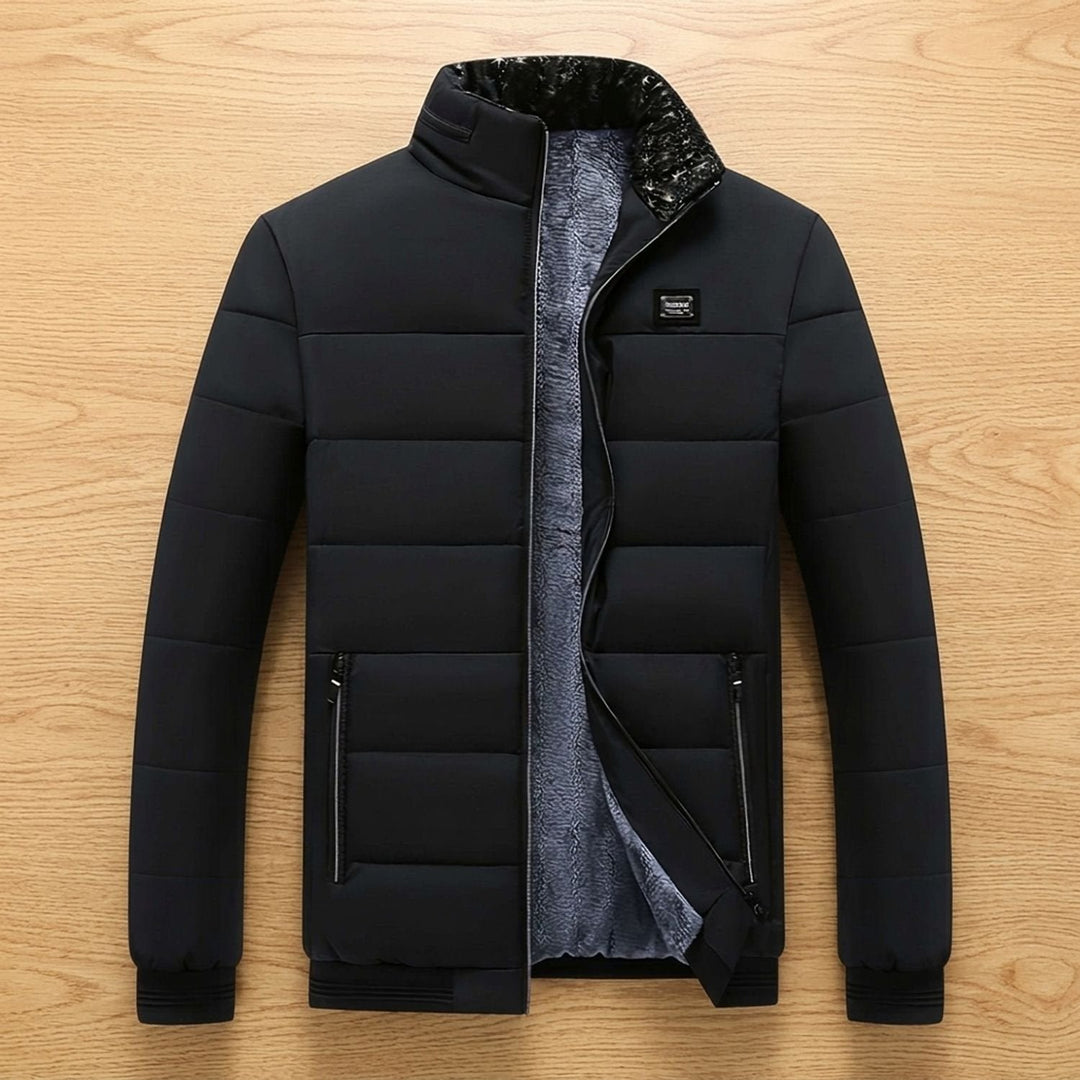 Dominik | Steppjacke für Herren – Gefütterte Winterjacke mit Stehkragen