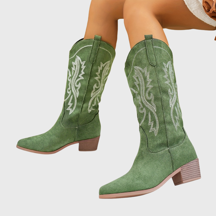 Lara | Elegant Western-Style Cowboy Boots for Women