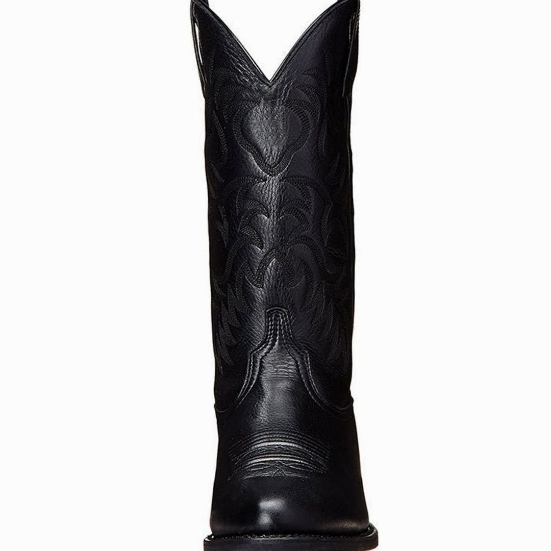Hannah | Cowboystiefel – Damen mit Western-Stickerei Blockabsatz