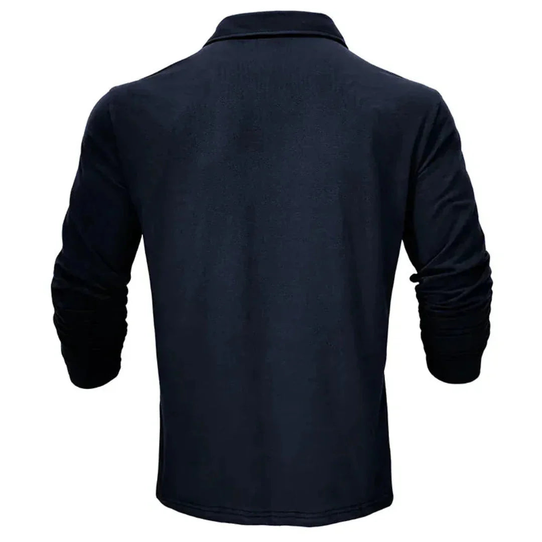 Andrei | Langarm Poloshirt – Casual Stil für Herren