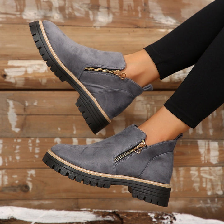 Stephanie | Elegant and Modern Platform Ankle Boots