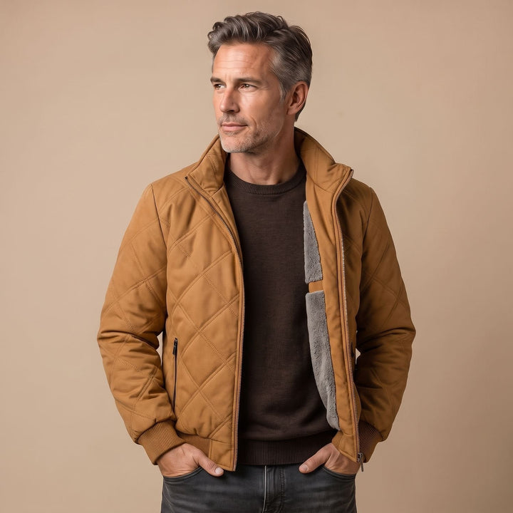 Maximilian | Steppjacke für Herren mit wärmendem Fleece-Innenfutter
