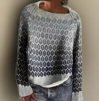 Kathrin | Moderner Strickpullover mit nordischem Island-Muster