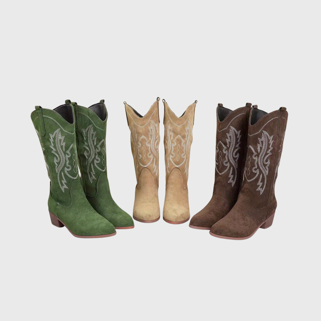 Lara | Elegant Western-Style Cowboy Boots for Women