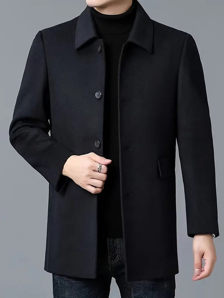 Douglas | Single-Breasted Overcoat – Timeless Elegance for Men