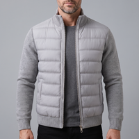 Jan | Taillierte Herren-Fleece-Pufferjacke mit Modernem Materialmix