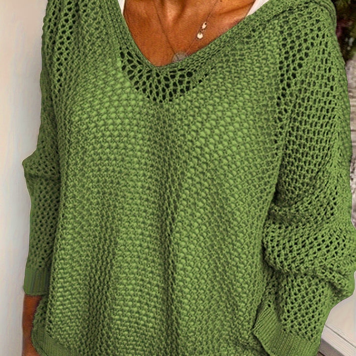 Delaney | Offener Strickpullover mit Kapuze