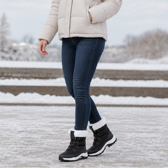 Cozywalk | Fleece-Lined Platform Snow Boots für Frauen