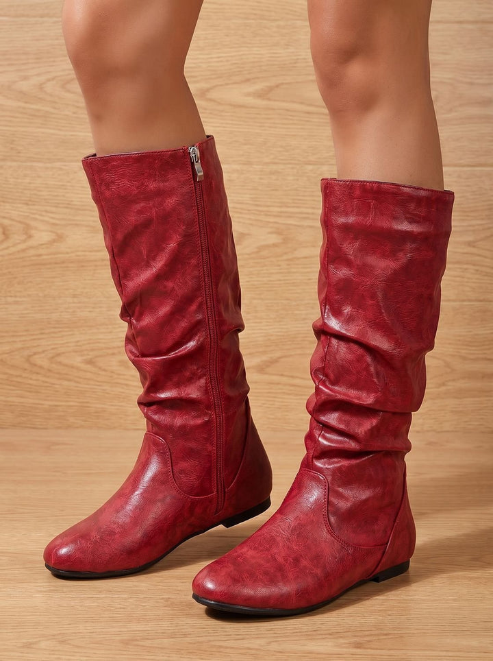 Harper | Slouchy Flat Knee High Boots für Frauen