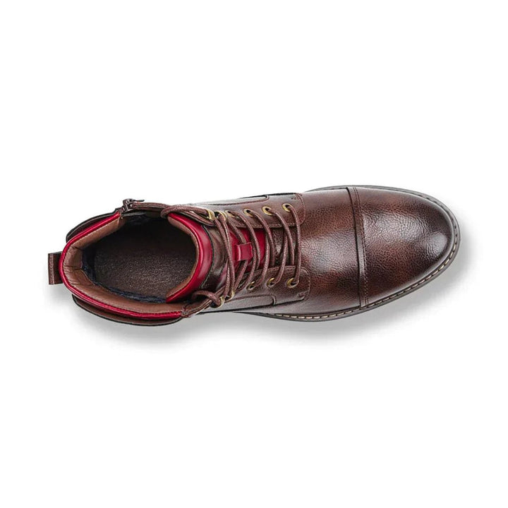 Victor | Elegant Genuine Leather Oxford Boots for Men