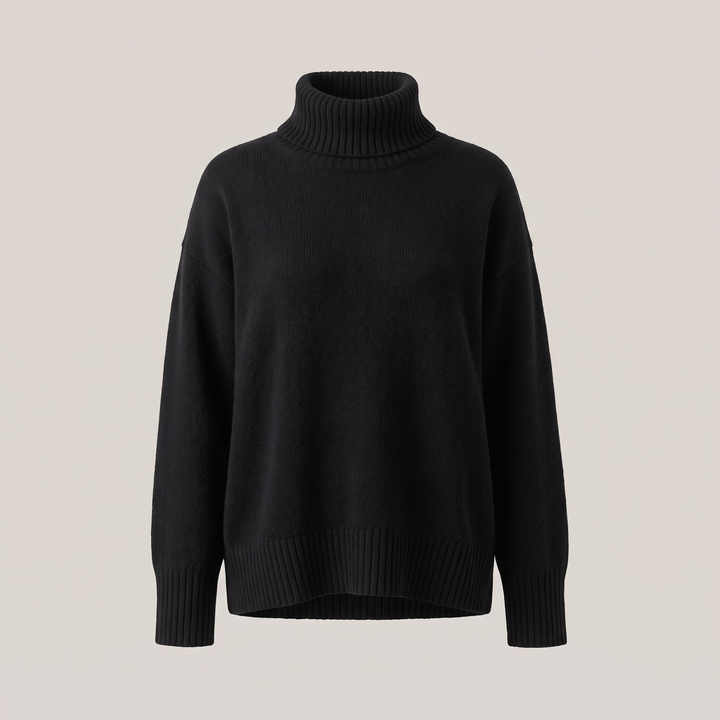 AURORA | Cashmere Turtleneck Sweater – Relaxed Oversized Style