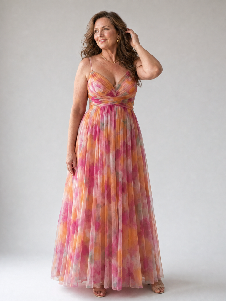 Isel | Maxi Kleid – Leichtes Wickeldesign für Frauen