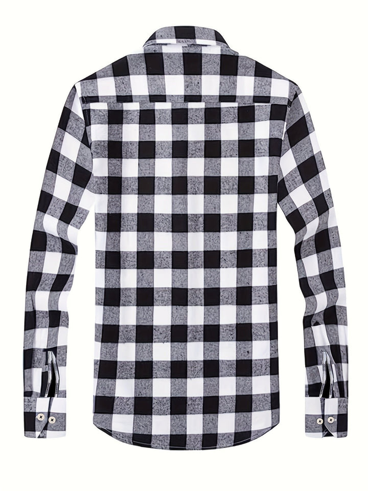 Miles | Flannel Shirt – Classic Checked Style for Men