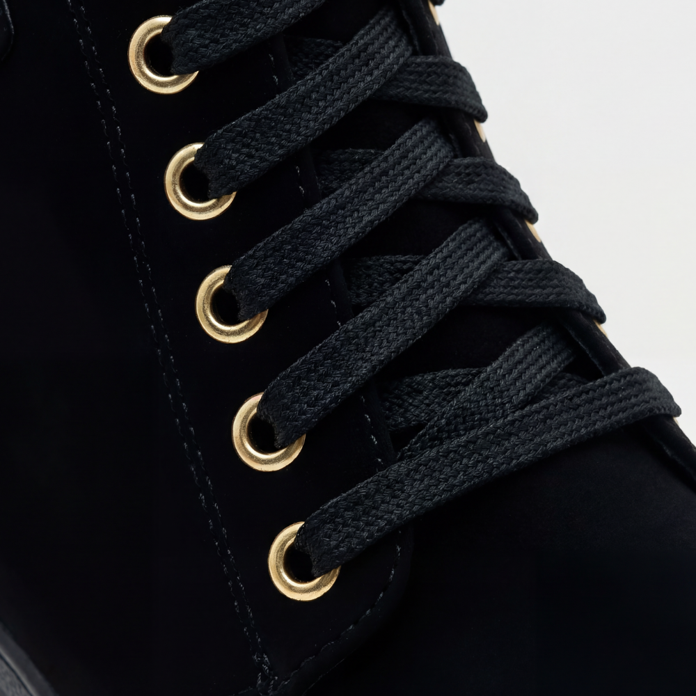 Strovia | Chunky Heel Ankle Boots mit Kunstfellfutter