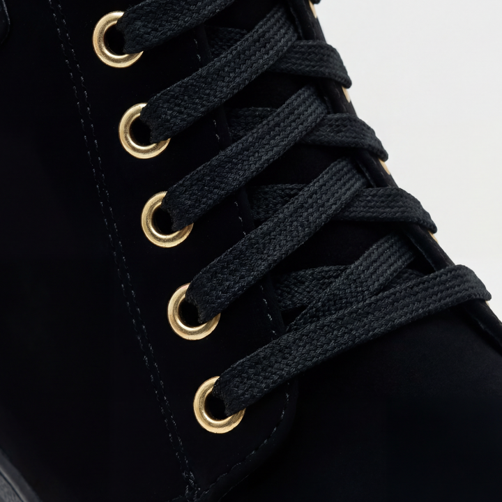 Strovia | Chunky Heel Ankle Boots mit Kunstfellfutter